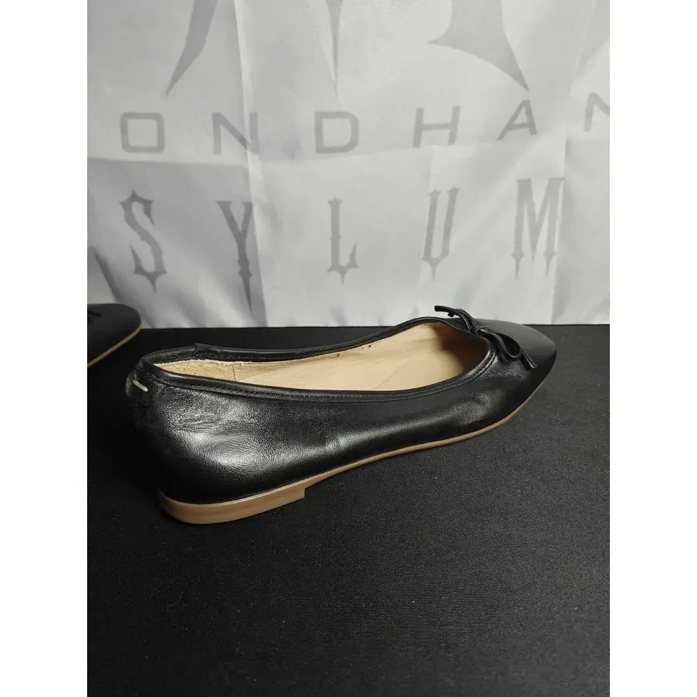 BERNARDO Women's Size 6 Gwynn Leather Bow Ballerina Flats New $198